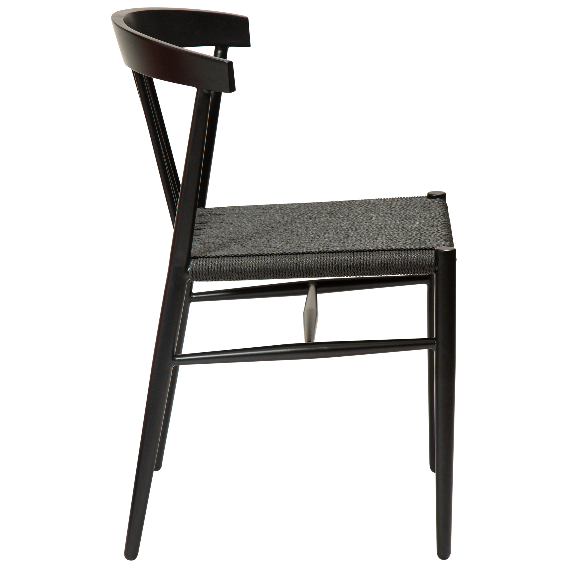 [var:Bezug=Schwarzes Papierseil mit schwarzen Beinen] SAVA Stuhl