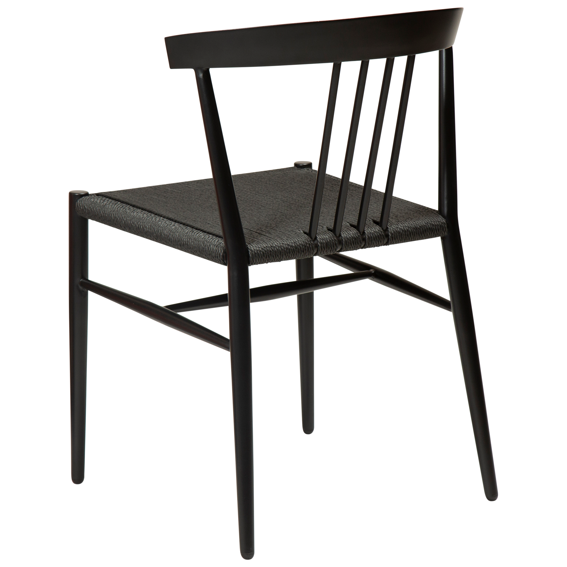 [var:Bezug=Schwarzes Papierseil mit schwarzen Beinen] SAVA Stuhl