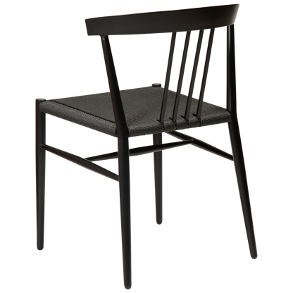 [var:Bezug=Schwarzes Papierseil mit schwarzen Beinen] SAVA Stuhl