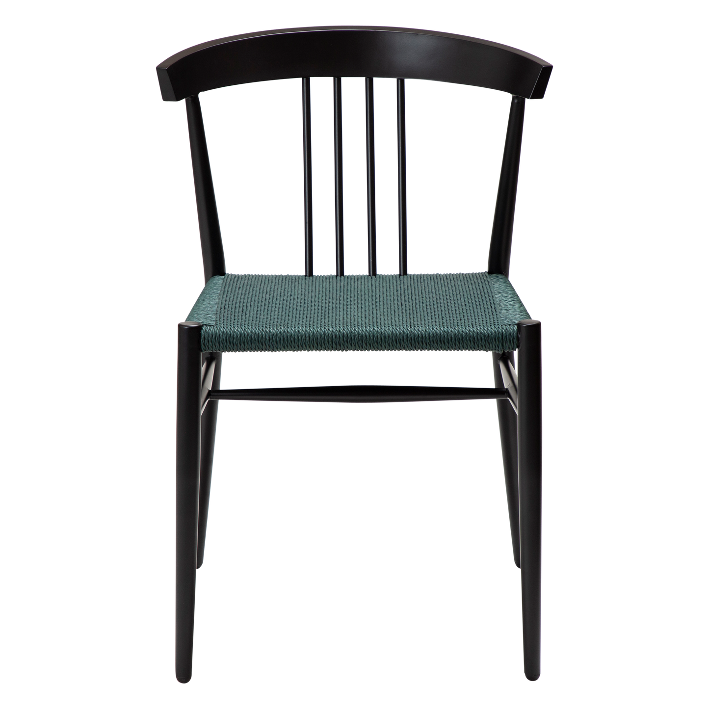 [var:Bezug=Grünes Giebel-Papierseil mit schwarzen Beinen] SAVA Stuhl