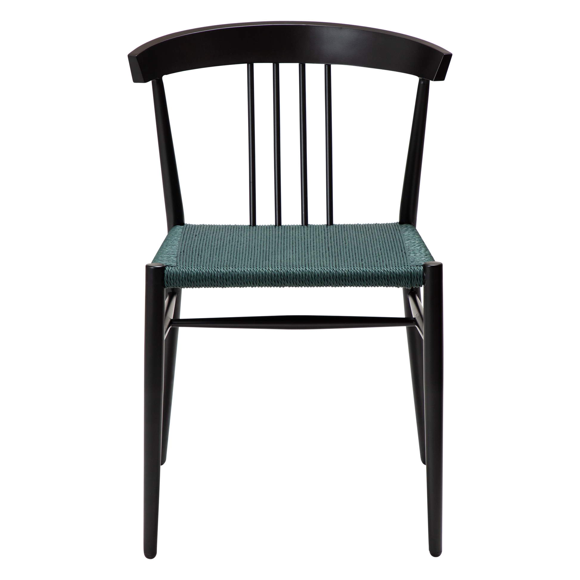 [var:Bezug=Grünes Giebel-Papierseil mit schwarzen Beinen] SAVA Stuhl