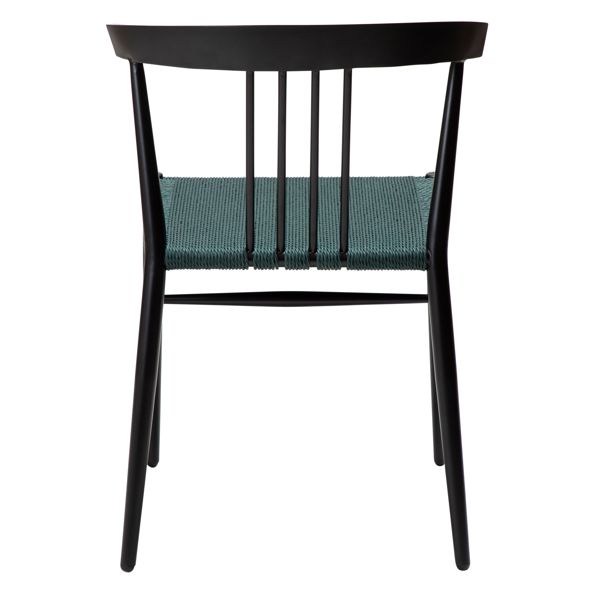 [var:Bezug=Grünes Giebel-Papierseil mit schwarzen Beinen] SAVA Stuhl