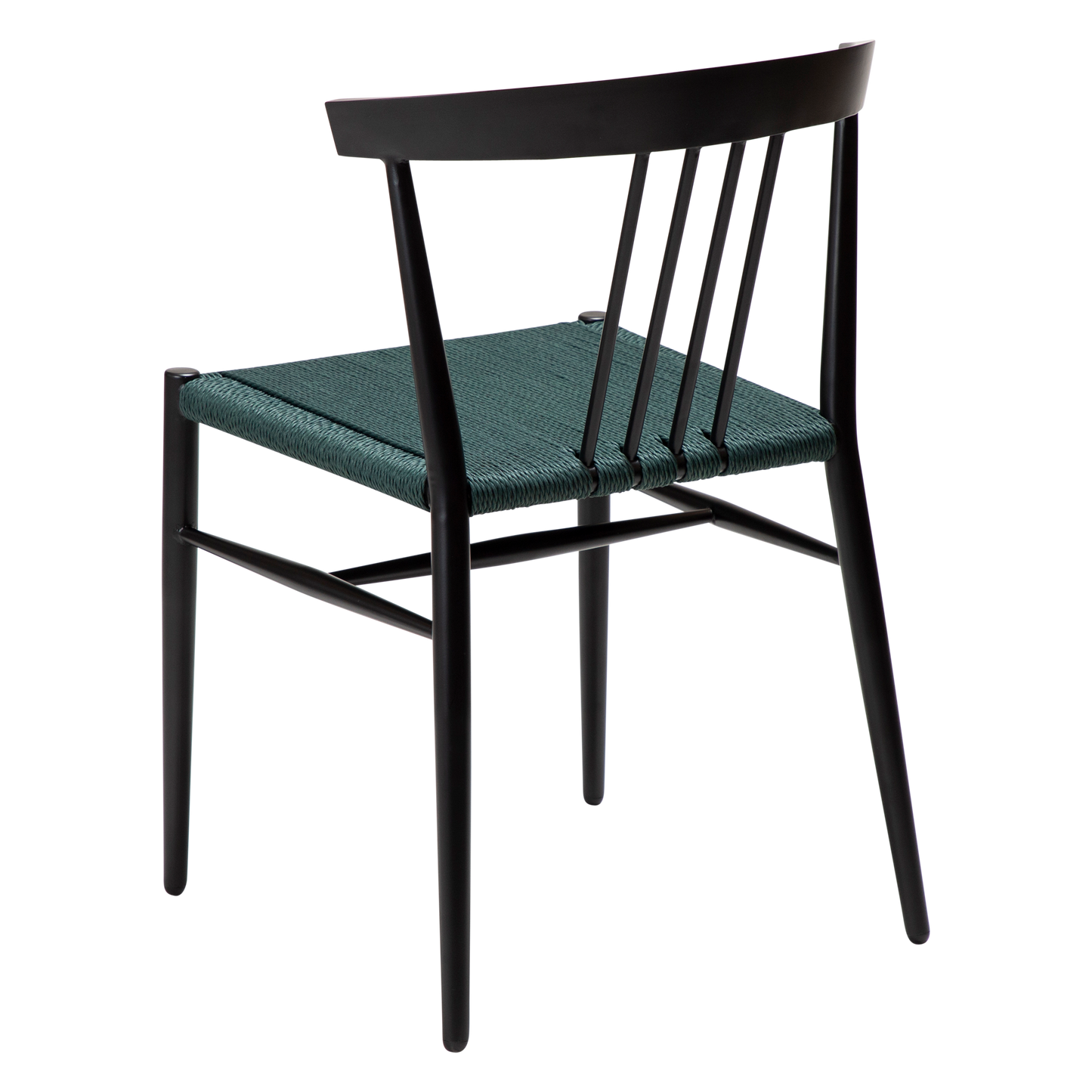 [var:Bezug=Grünes Giebel-Papierseil mit schwarzen Beinen] SAVA Stuhl