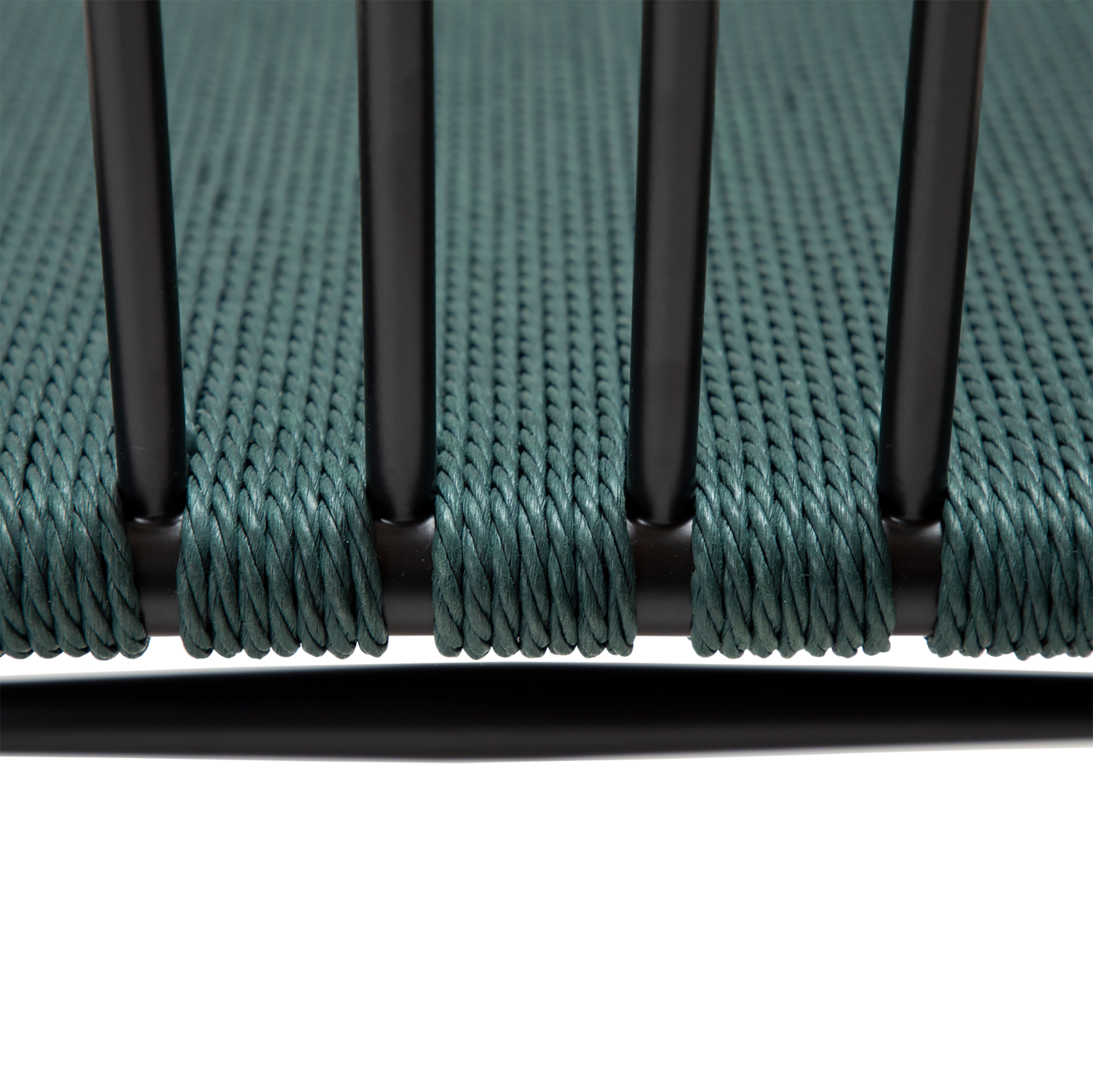 [var:Bezug=Grünes Giebel-Papierseil mit schwarzen Beinen] SAVA Stuhl