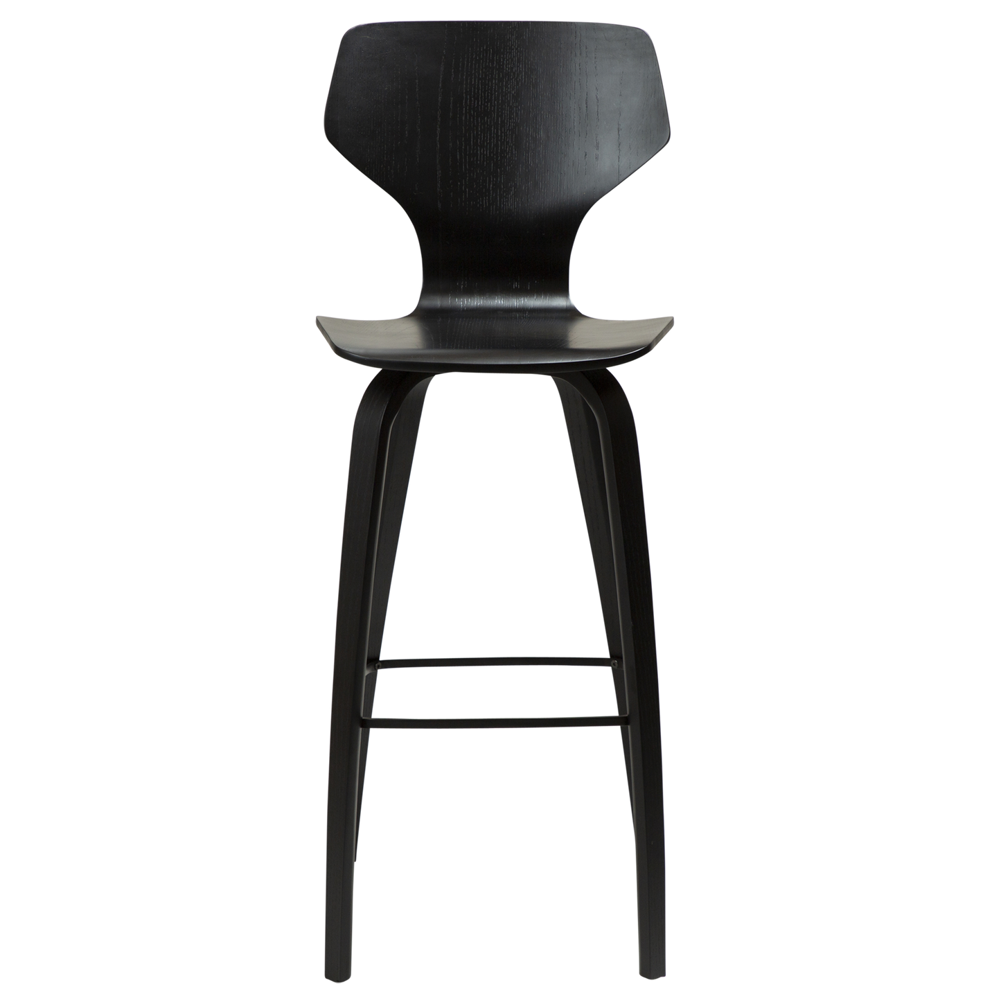 [var:Bezug=Schwarz gebeizte Eiche mit schwarz gebeizten Eichenbeinen] S.I.T Barhocker