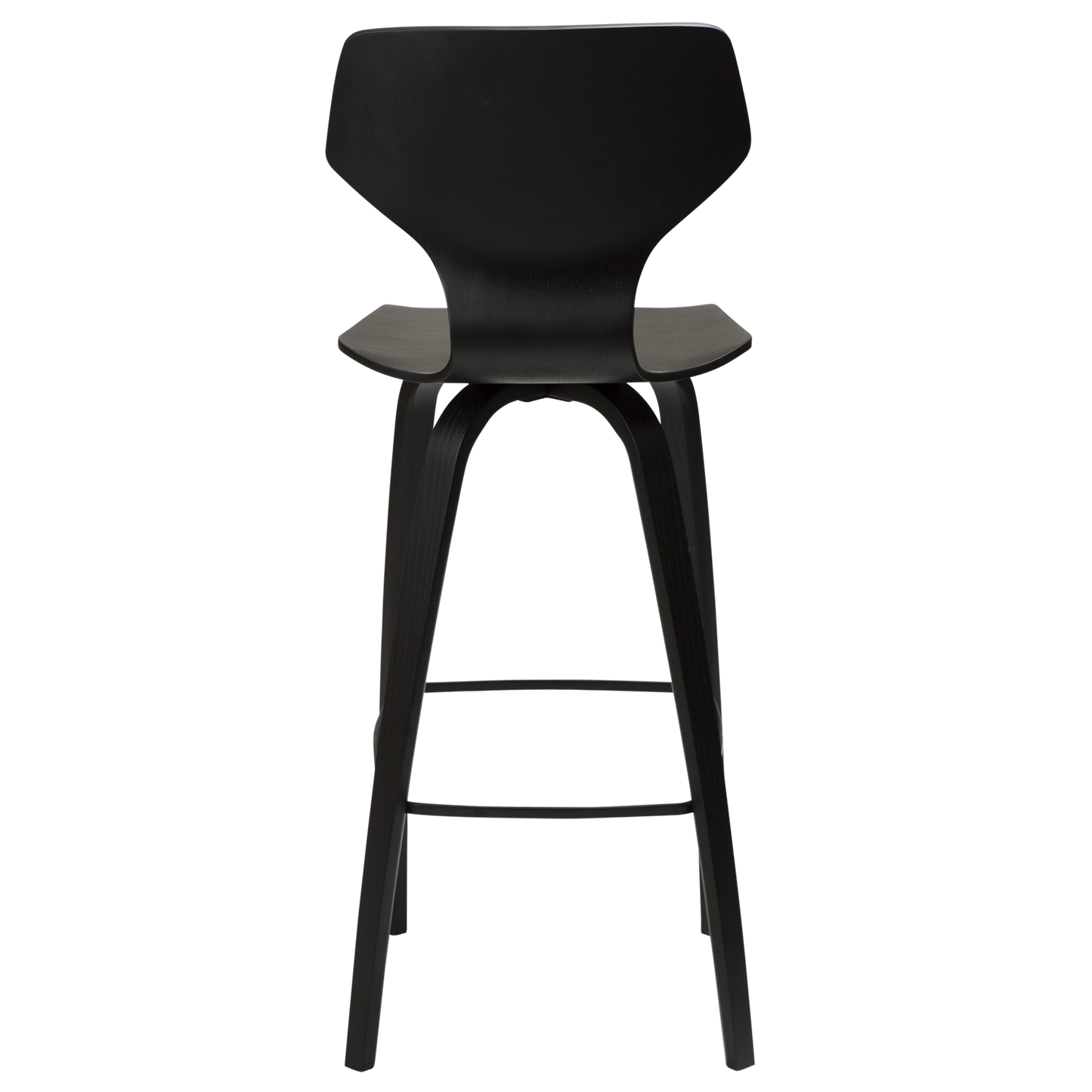 [var:Bezug=Schwarz gebeizte Eiche mit schwarz gebeizten Eichenbeinen] S.I.T Barhocker