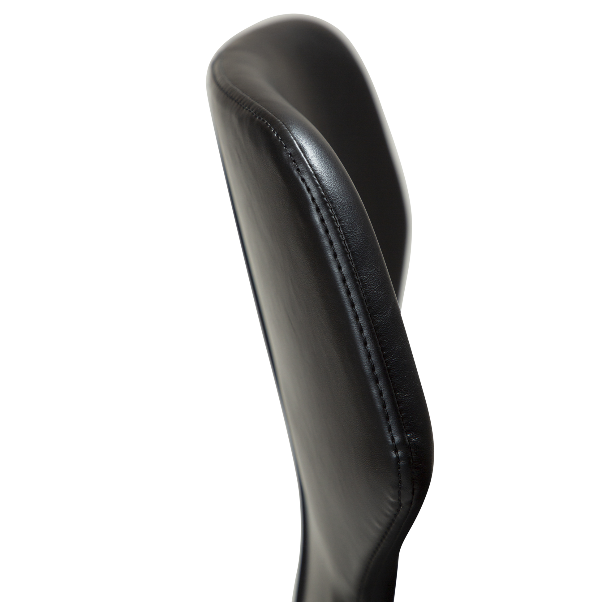 [var:Bezug=Vintage schwarzes Kunstleder mit schwarzen Beinen] S.I.T Barhocker