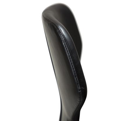 [var:Bezug=Vintage schwarzes Kunstleder mit schwarzen Beinen] S.I.T Barhocker