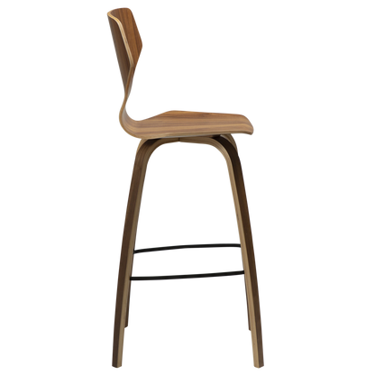 [var:Bezug=Walnussfurnier mit Walnussfurnierbeinen] S.I.T Barhocker