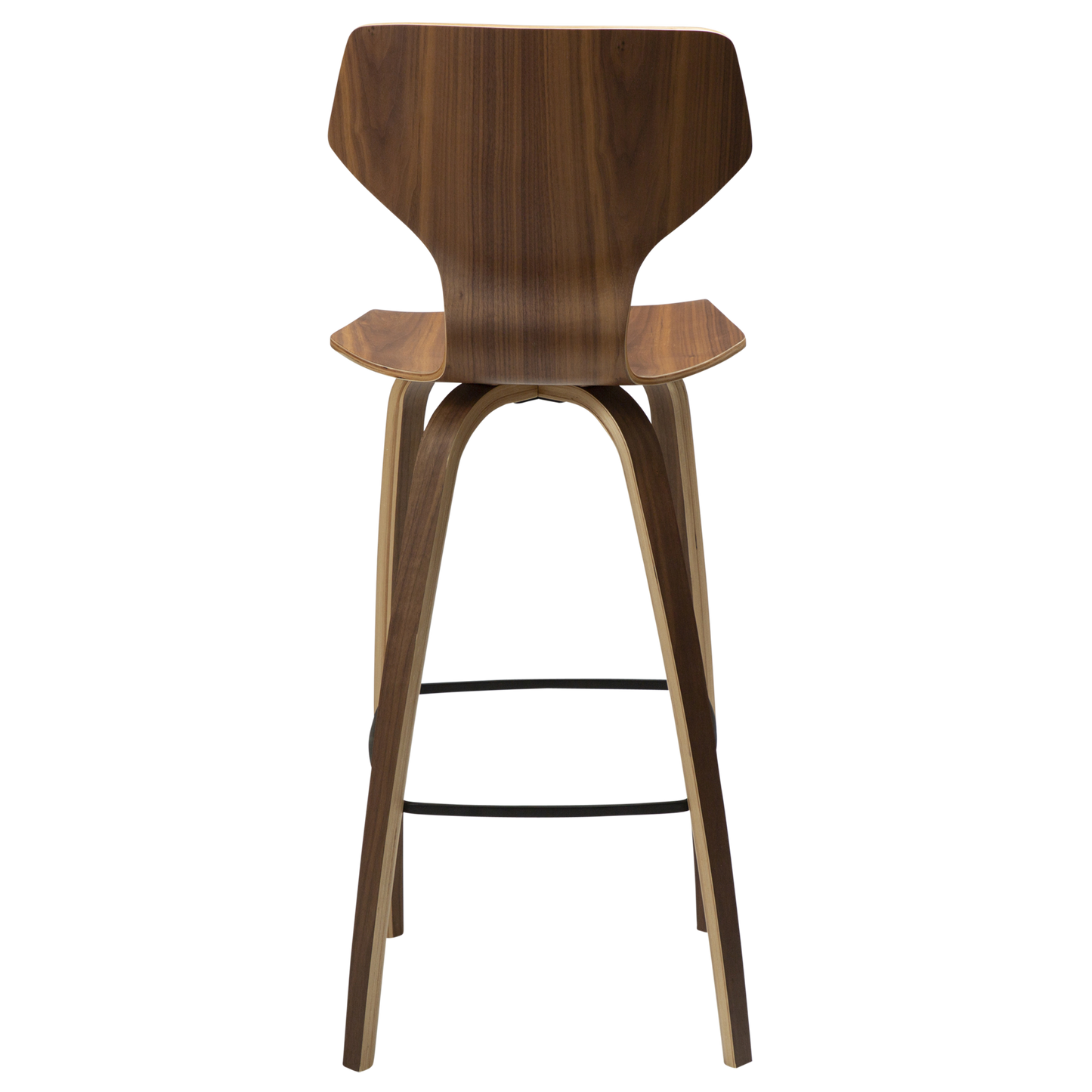[var:Bezug=Walnussfurnier mit Walnussfurnierbeinen] S.I.T Barhocker