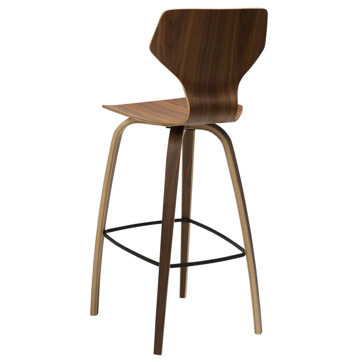 [var:Bezug=Walnussfurnier mit Walnussfurnierbeinen] S.I.T Barhocker