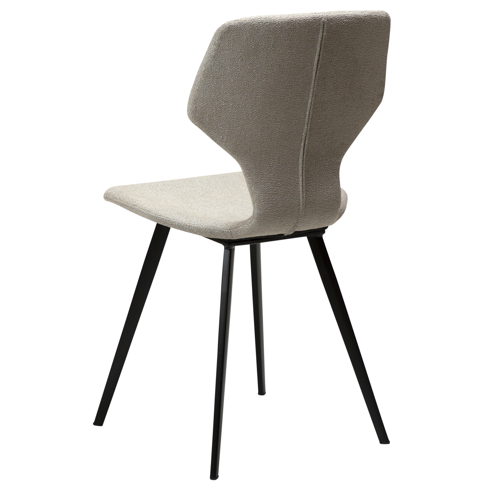 [var:Bezug=Kaschmir Bouclé-Gewebe mit schwarzen Beinen] S.I.T Stuhl