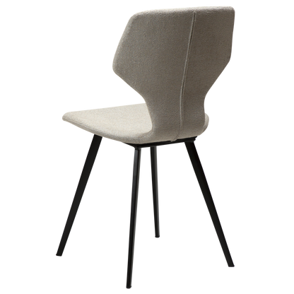 [var:Bezug=Kaschmir Bouclé-Gewebe mit schwarzen Beinen] S.I.T Stuhl