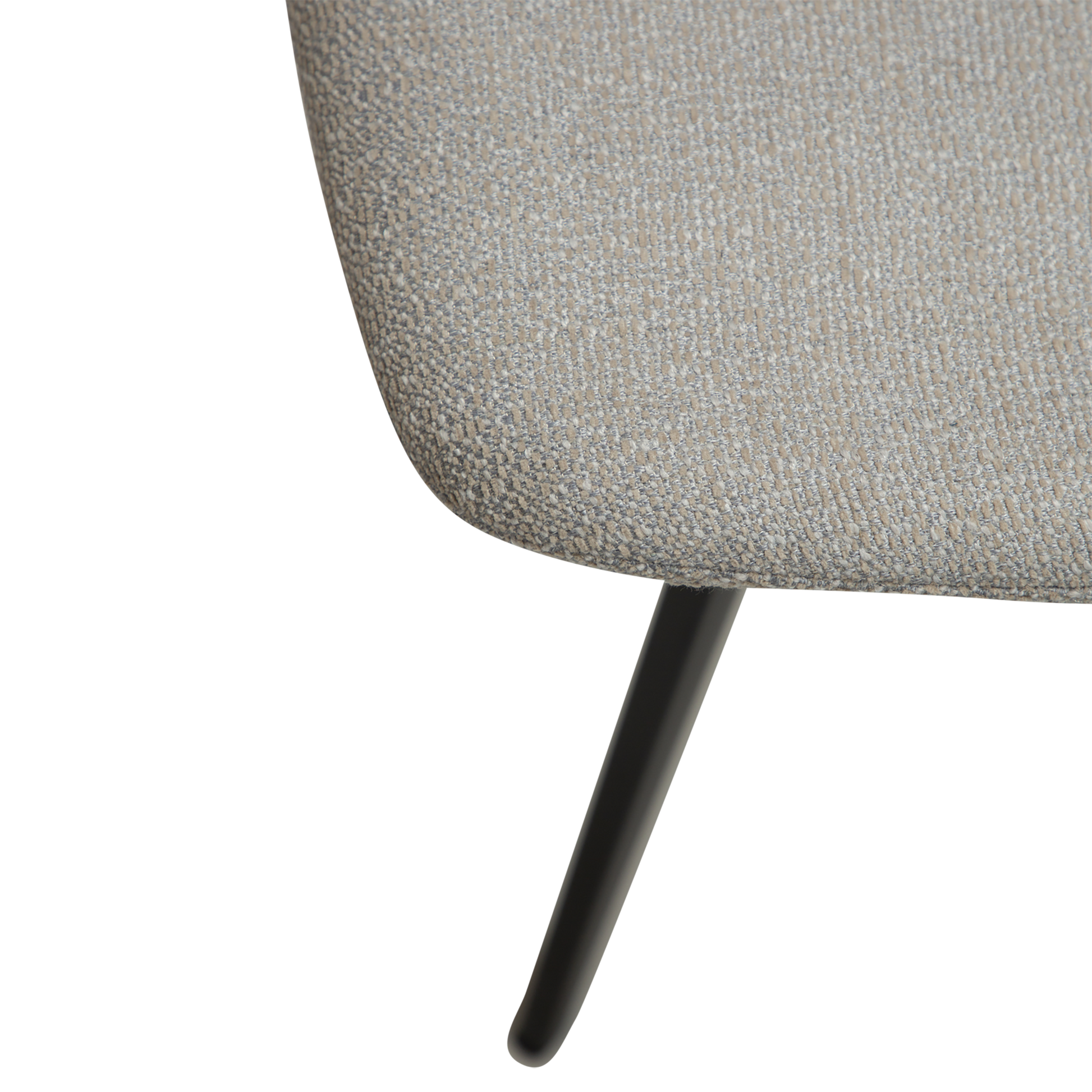 [var:Bezug=Kaschmir Bouclé-Gewebe mit schwarzen Beinen] S.I.T Stuhl