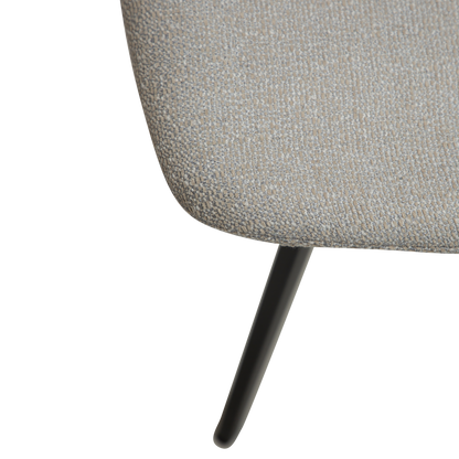 [var:Bezug=Kaschmir Bouclé-Gewebe mit schwarzen Beinen] S.I.T Stuhl