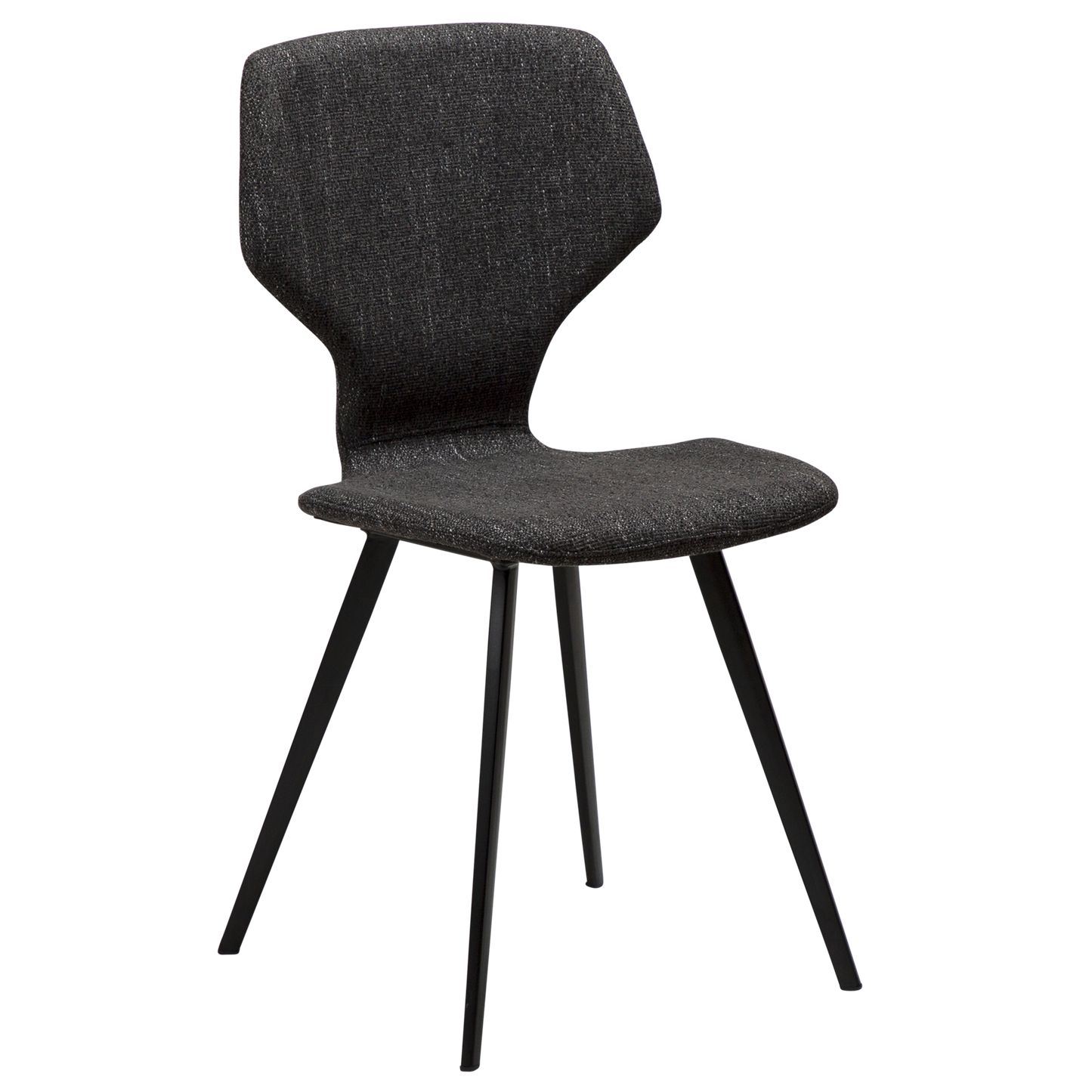[var:Bezug=Raben schwarzes Bouclé-Gewebe mit schwarzen Beinen] S.I.T Stuhl