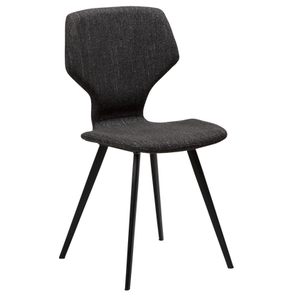 [var:Bezug=Raben schwarzes Bouclé-Gewebe mit schwarzen Beinen] S.I.T Stuhl