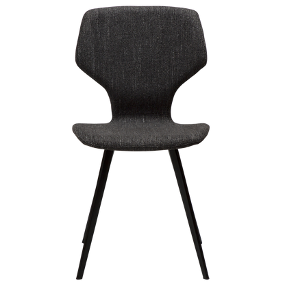 [var:Bezug=Raben schwarzes Bouclé-Gewebe mit schwarzen Beinen] S.I.T Stuhl