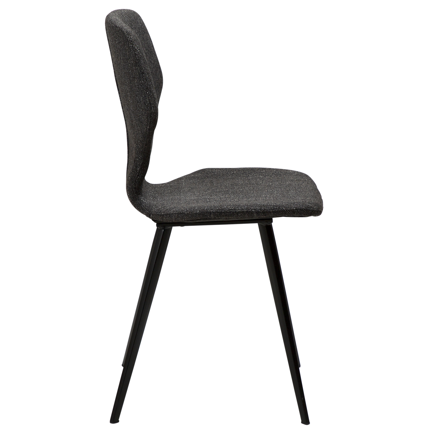 [var:Bezug=Raben schwarzes Bouclé-Gewebe mit schwarzen Beinen] S.I.T Stuhl