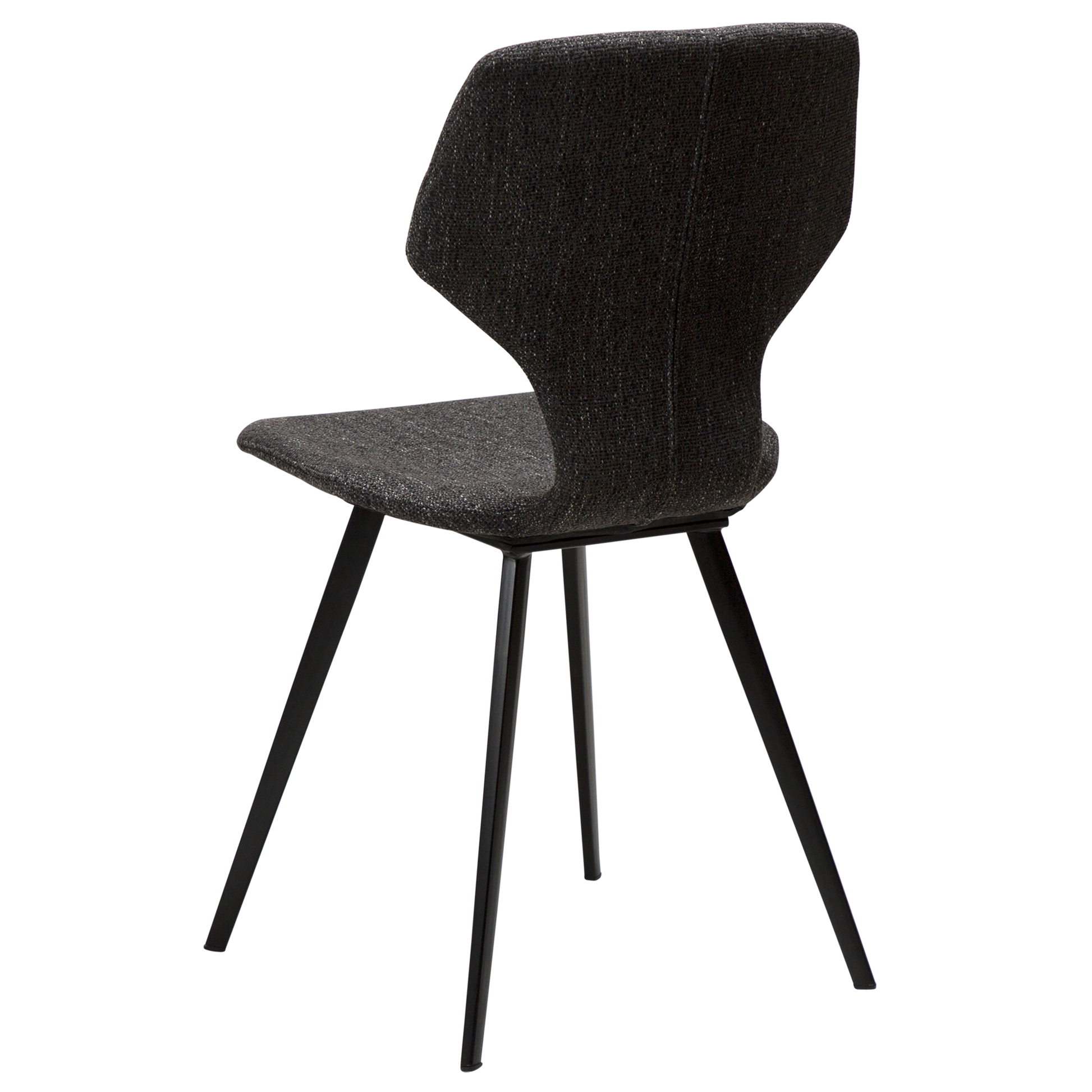 [var:Bezug=Raben schwarzes Bouclé-Gewebe mit schwarzen Beinen] S.I.T Stuhl