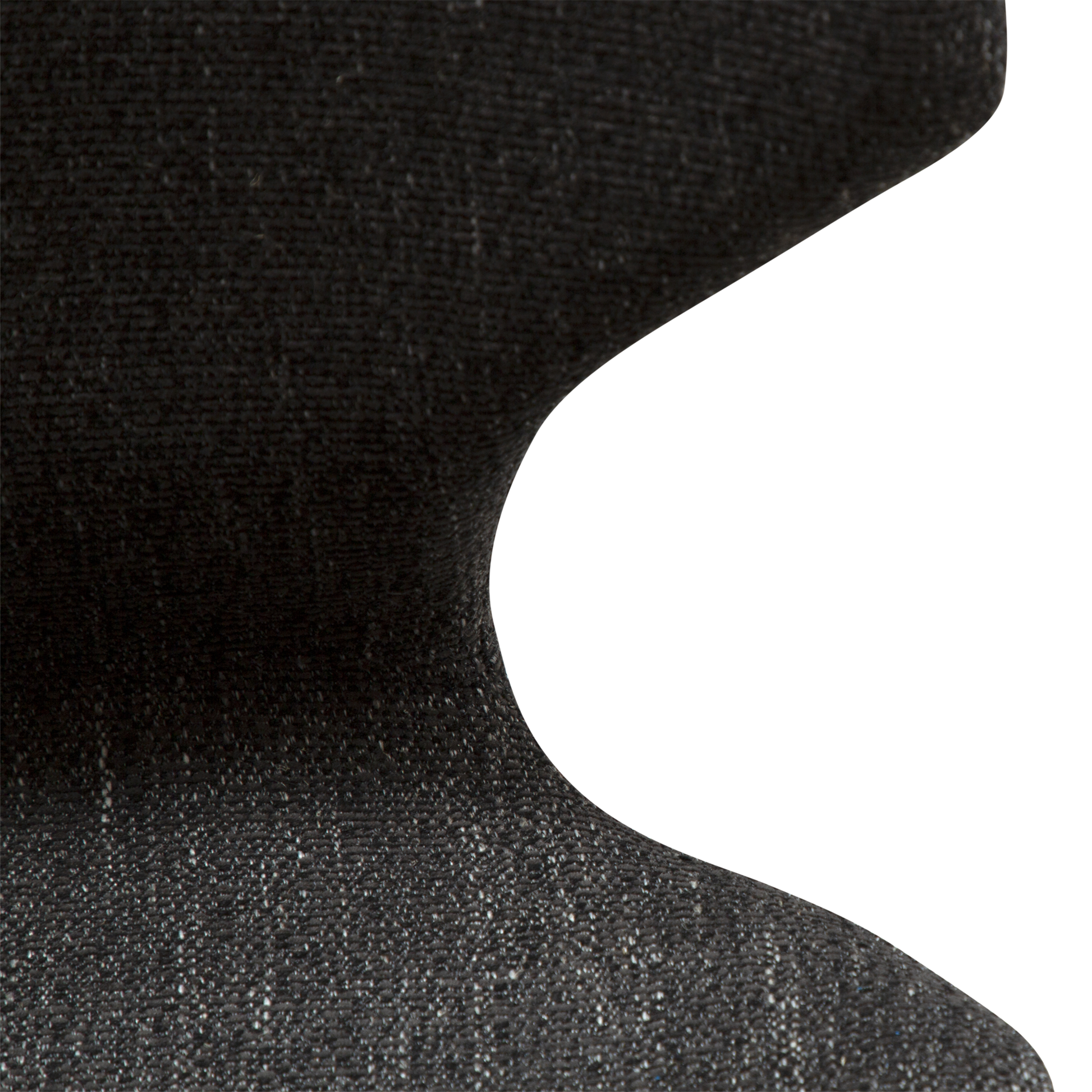 [var:Bezug=Raben schwarzes Bouclé-Gewebe mit schwarzen Beinen] S.I.T Stuhl