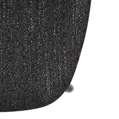 [var:Bezug=Raben schwarzes Bouclé-Gewebe mit schwarzen Beinen] S.I.T Stuhl