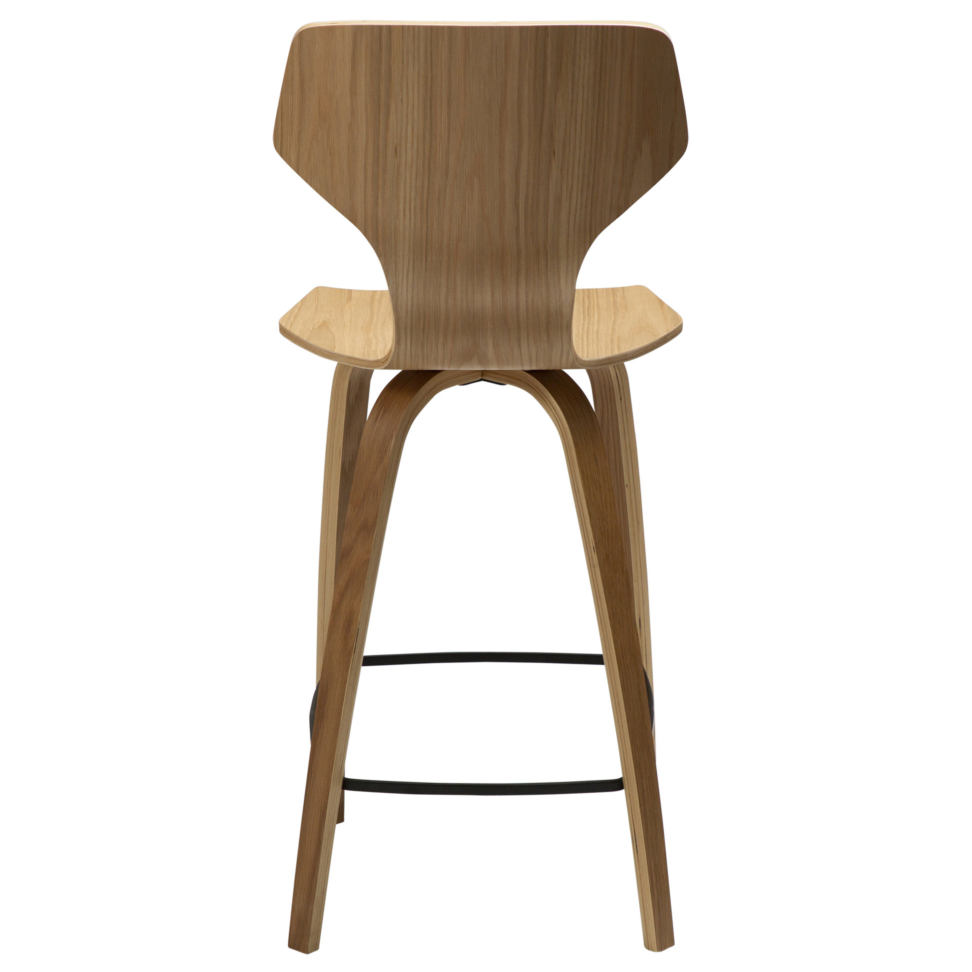 [var:Bezug=Eichenfurnier mit Eichenfurnierbeinen] S.I.T Barhocker