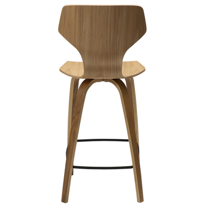 [var:Bezug=Eichenfurnier mit Eichenfurnierbeinen] S.I.T Barhocker