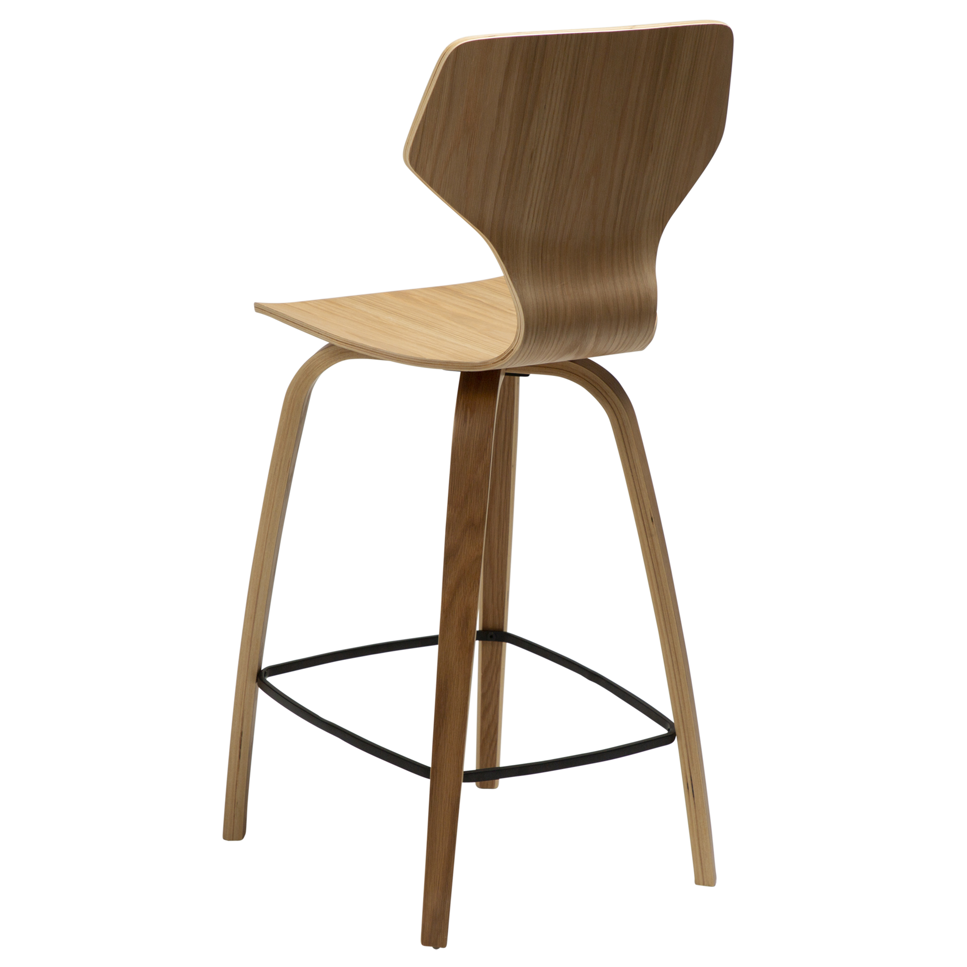 [var:Bezug=Eichenfurnier mit Eichenfurnierbeinen] S.I.T Barhocker