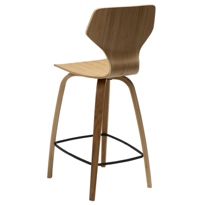 [var:Bezug=Eichenfurnier mit Eichenfurnierbeinen] S.I.T Barhocker