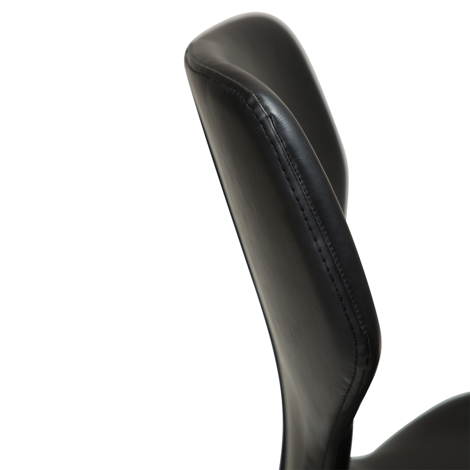 [var:Bezug=Vintage schwarzes Kunstleder mit schwarzen Beinen] S.I.T Barhocker