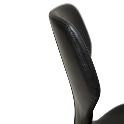 [var:Bezug=Vintage schwarzes Kunstleder mit schwarzen Beinen] S.I.T Barhocker