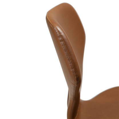 [var:Bezug=Vintage hellbraunes Kunstleder mit schwarzen Beinen] S.I.T Barhocker