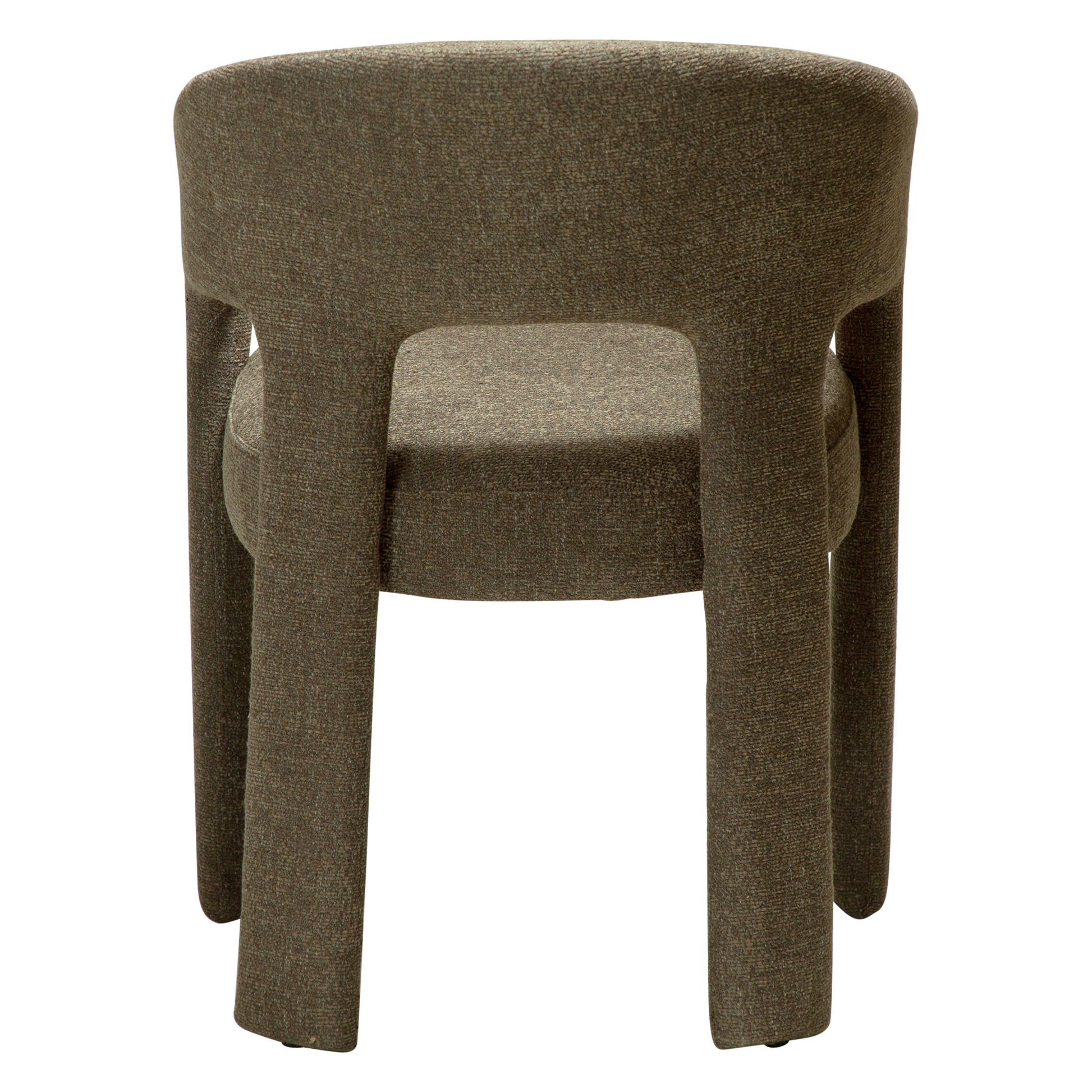 [var:Bezug=Dunkelolivfarbenes Bouclé-Gewebe] SPLENDOR Sessel