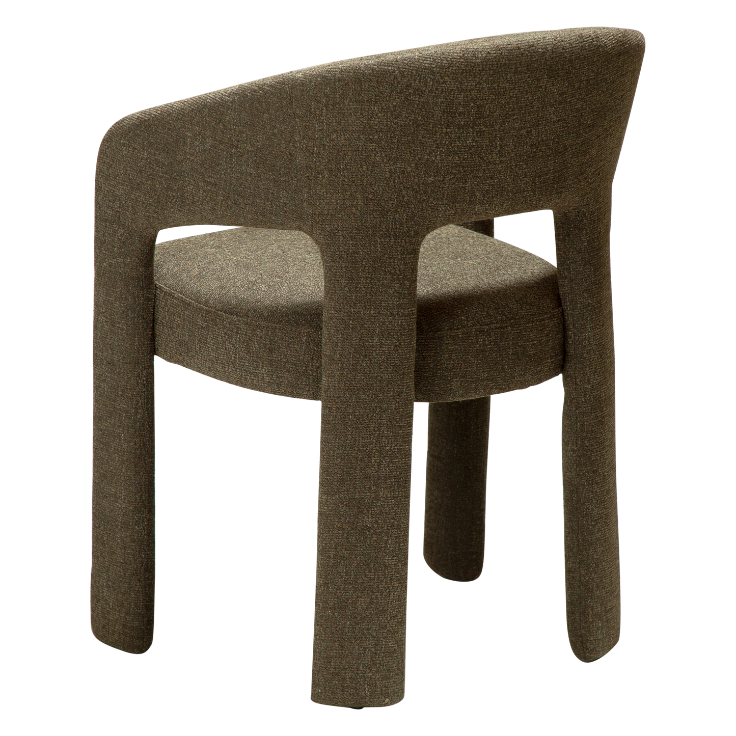 [var:Bezug=Dunkelolivfarbenes Bouclé-Gewebe] SPLENDOR Sessel