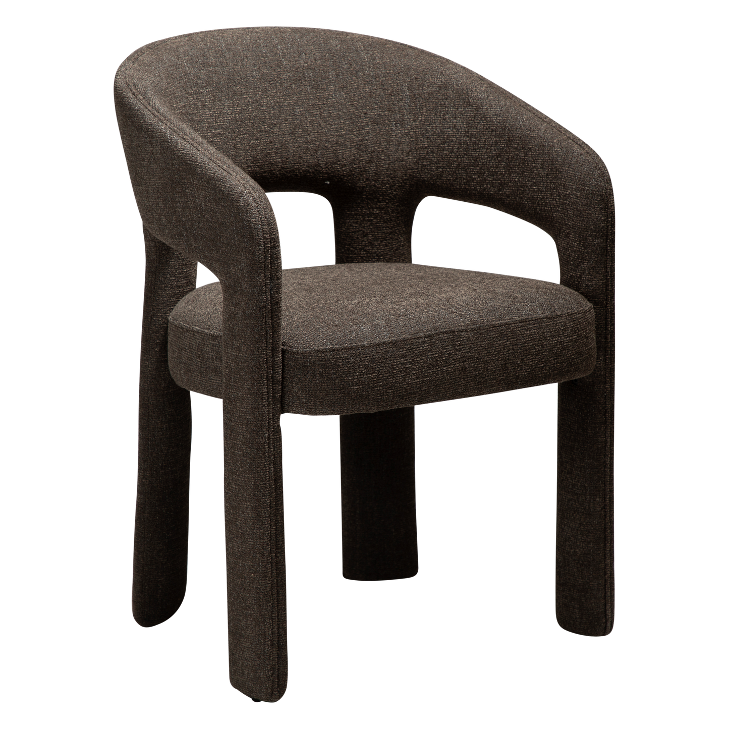 [var:Bezug=Helles braunes Bouclé-Gewebe] SPLENDOR Sessel