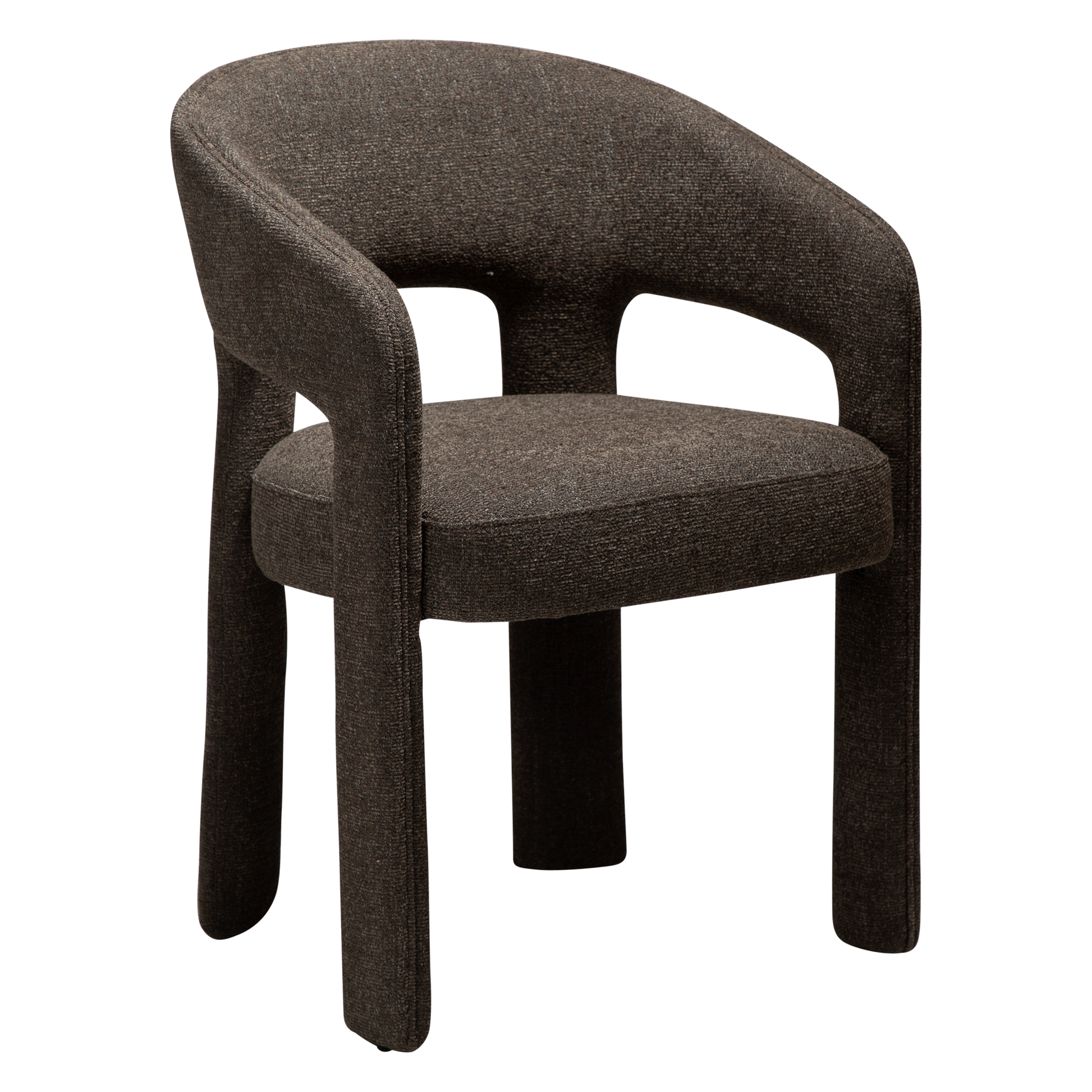 [var:Bezug=Helles braunes Bouclé-Gewebe] SPLENDOR Sessel