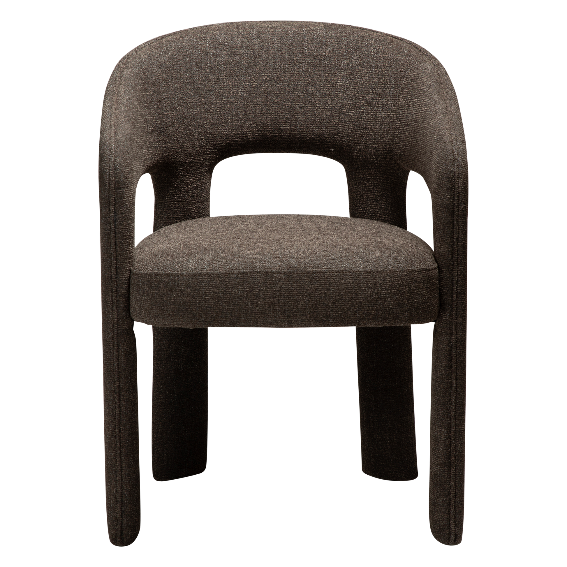 [var:Bezug=Helles braunes Bouclé-Gewebe] SPLENDOR Sessel