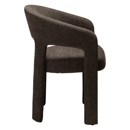 [var:Bezug=Helles braunes Bouclé-Gewebe] SPLENDOR Sessel