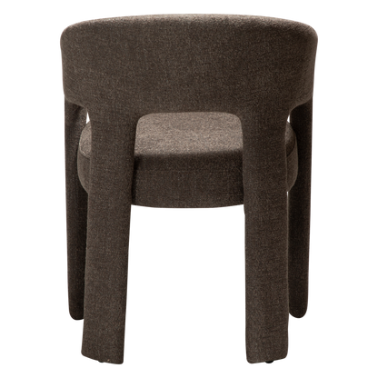 [var:Bezug=Helles braunes Bouclé-Gewebe] SPLENDOR Sessel