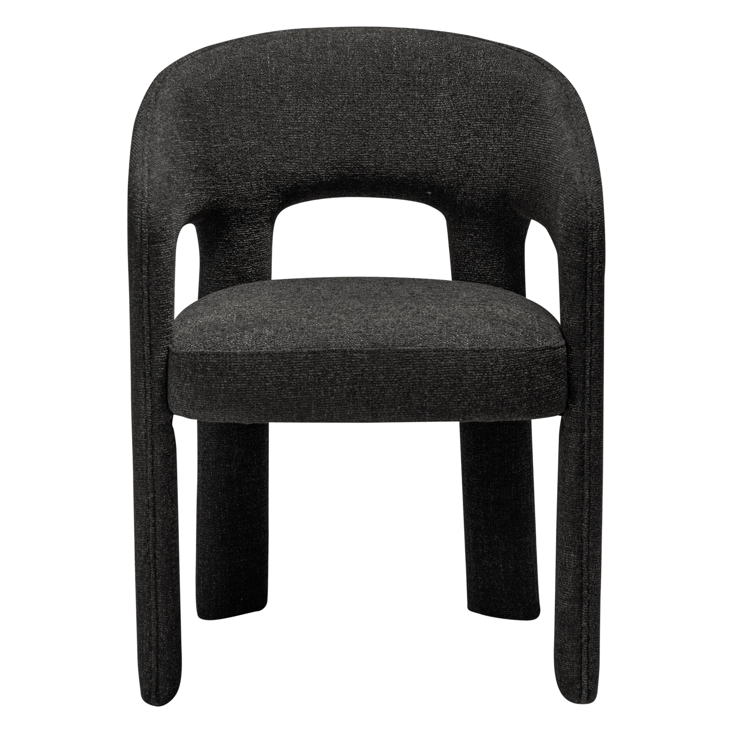 [var:Bezug=Raben-schwarzes Bouclé-Gewebe] SPLENDOR Sessel