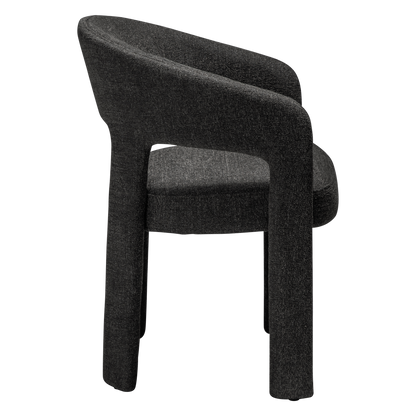 [var:Bezug=Raben-schwarzes Bouclé-Gewebe] SPLENDOR Sessel
