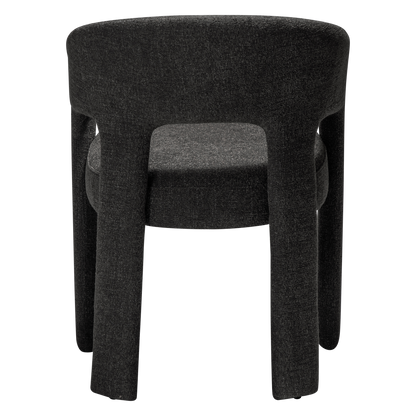 [var:Bezug=Raben-schwarzes Bouclé-Gewebe] SPLENDOR Sessel