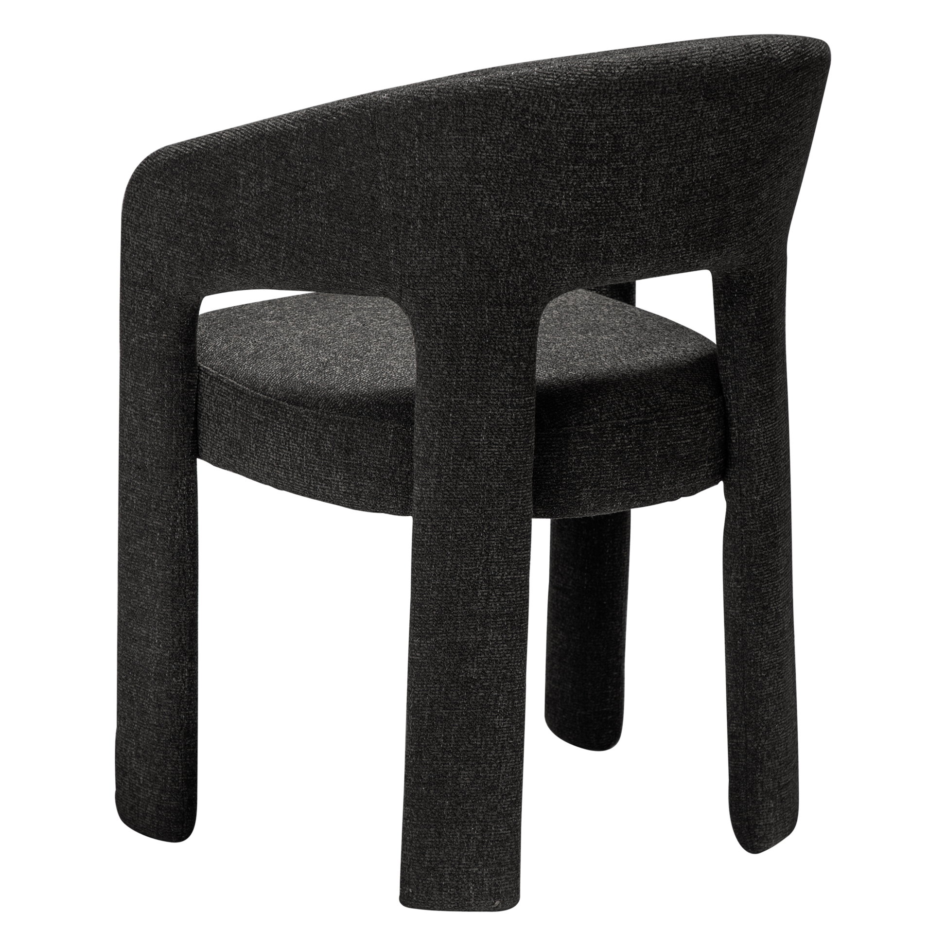 [var:Bezug=Raben-schwarzes Bouclé-Gewebe] SPLENDOR Sessel