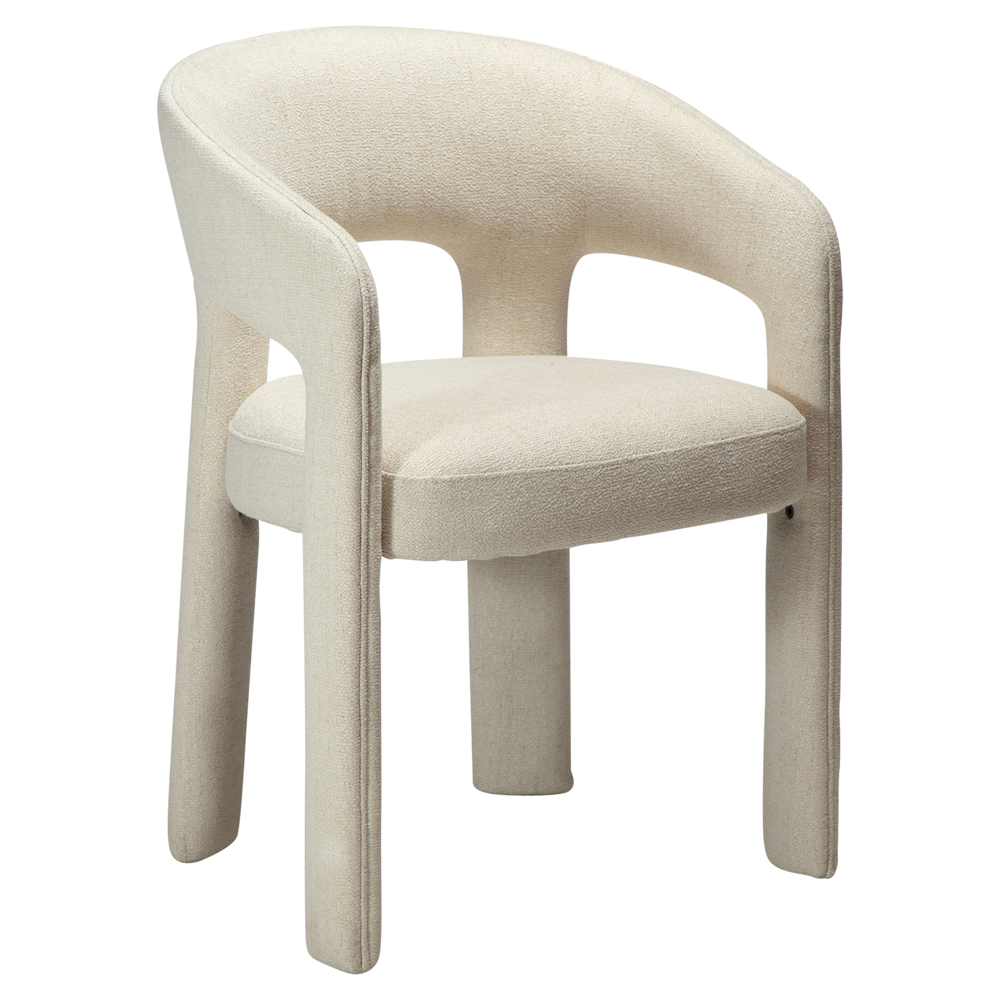 [var:Bezug=Einfaches beiges Bouclé-Gewebe] SPLENDOR Sessel