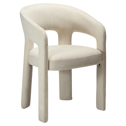 [var:Bezug=Einfaches beiges Bouclé-Gewebe] SPLENDOR Sessel