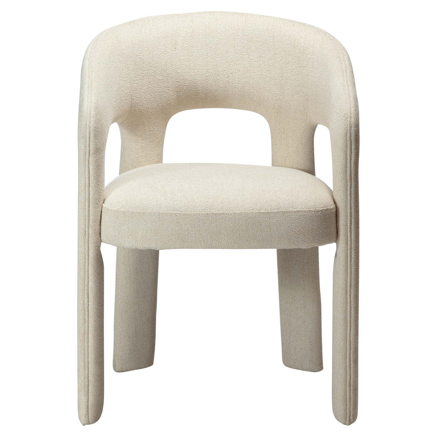 [var:Bezug=Einfaches beiges Bouclé-Gewebe] SPLENDOR Sessel