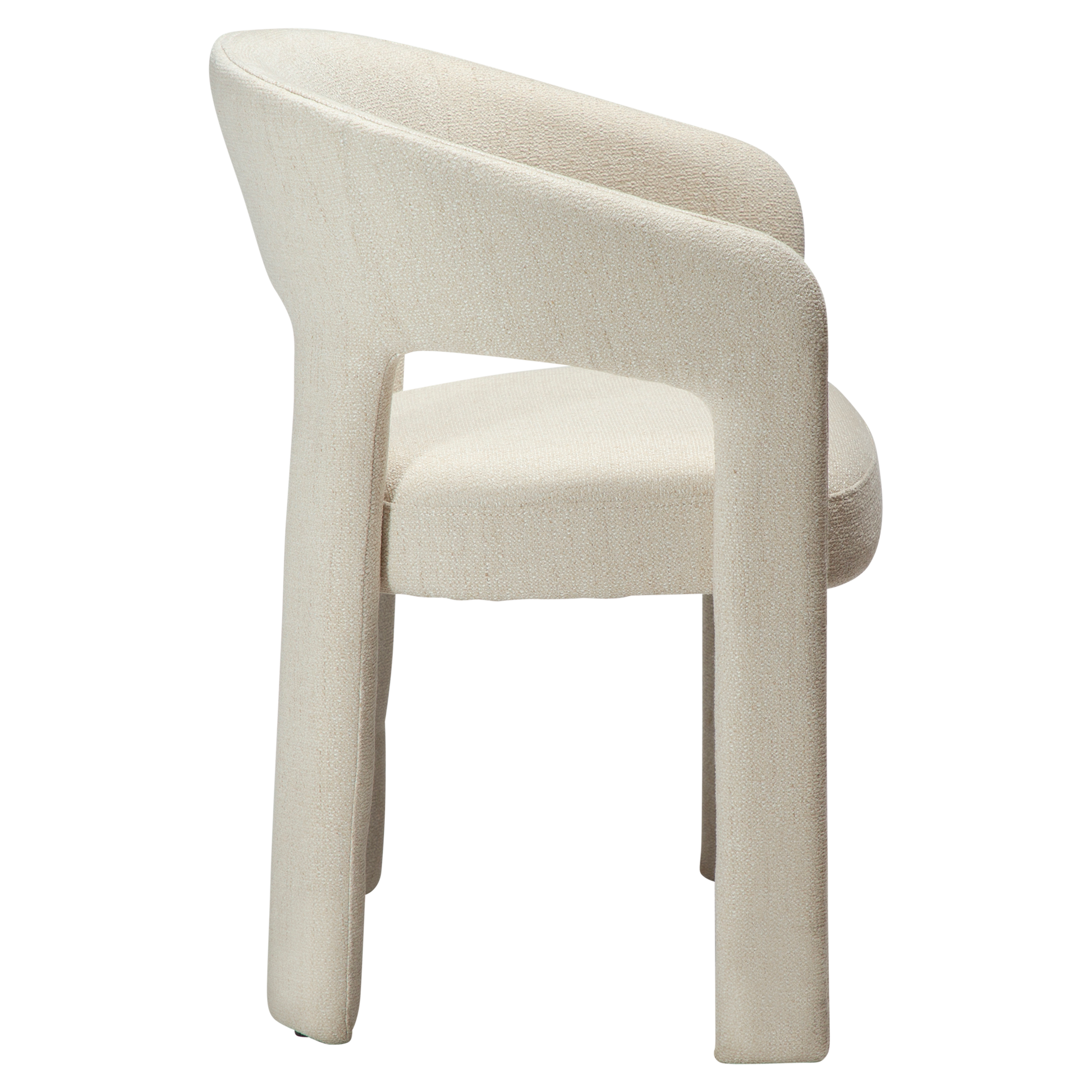 [var:Bezug=Einfaches beiges Bouclé-Gewebe] SPLENDOR Sessel