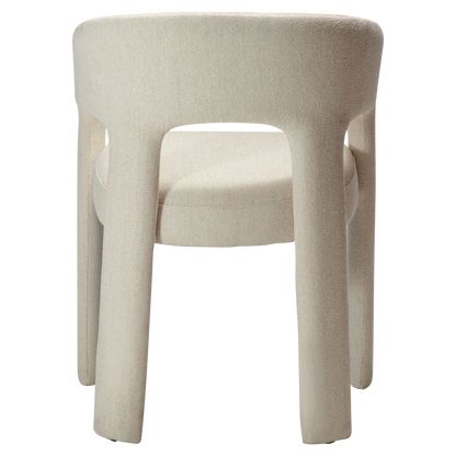 [var:Bezug=Einfaches beiges Bouclé-Gewebe] SPLENDOR Sessel