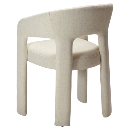 [var:Bezug=Einfaches beiges Bouclé-Gewebe] SPLENDOR Sessel